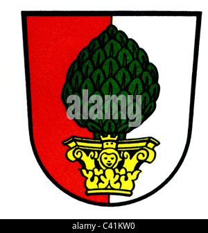 Wappen / Embleme, Augsburg, Stadtwappen, alte Version, 1811 - 1985, Zusatz-Rechteklärung-nicht vorhanden Stockfoto