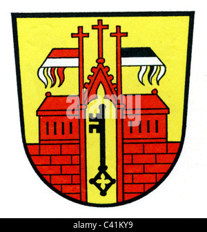 Wappen / Embleme, Herford, Stadtwappen, Nordrhein-Westfalen, Deutschland, Zusatz-Rechte-Freizeichen-nicht verfügbar Stockfoto