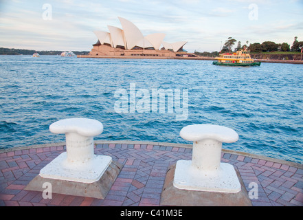 SYDNEY, Australien 17. AUGUST: Blick auf das Opernhaus berühmtesten Theater der Stadt, 17. August 2010 in Sydney Stockfoto