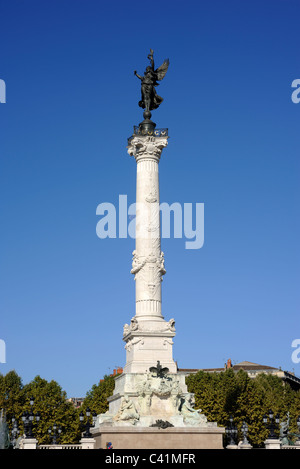 Frankreich, Bordeaux, Place de Quinconces, Monument aux Girondins Stockfoto