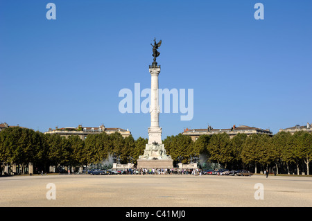 Frankreich, Bordeaux, Place de Quinconces, Monument aux Girondins Stockfoto