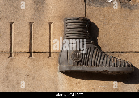 Details auf der Website von Roman Fort im Castlefield Bereich von Manchester. Stockfoto