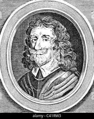 Capell, Arthur, 20.2.1608 - 9.3.1649, englischer Politiker, Porträt, Kupferstich, 17. Jahrhundert, Artist's Urheberrecht nicht gelöscht werden Stockfoto