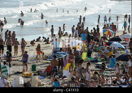 URUGUAY, Bad mit Meer und Strand La Barra Stockfoto