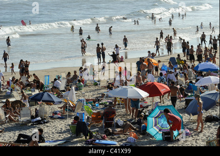 URUGUAY, Bad mit Meer und Strand La Barra Stockfoto