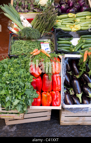 Lokal angebauten Produkten für Verkauf in Amalfi (SA), Italien Stockfoto