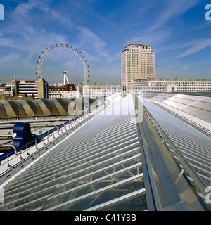 Neues Dach Waterloo Station-London. Stockfoto