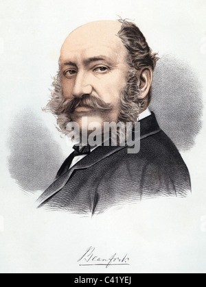 Somerset, Henry Charles Fitzroy, 8th Duke of Beaufort, 1.2.188 - 30.4.1899, britischer Politiker (Cons.), Porträt, Farbdruck, 19. Jahrhundert, Stockfoto