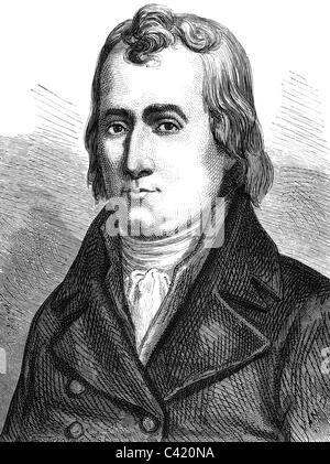 Berthollet, Claude Louis, 9.12.1748 - 6.11.1822, französischer Chemiker, Porträt, ca. um das Jahr 95, Holzgravur, 19. Jahrhundert, Stockfoto