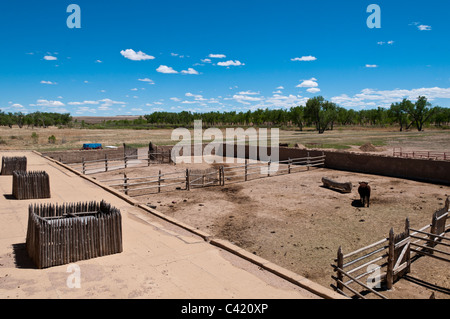 Korallen, Bent alten Fort National Historic Site, La Junta, Colorado. Stockfoto