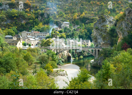 SAINT-CHELY-DU-TARN, Tarn Schlucht Frankreich Stockfoto