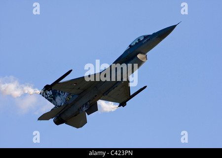 RNLAF F-16 Jet auf der RAF Leuchars Airshow 2009, Fife, Schottland Stockfoto