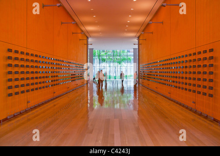 Lobby in der New York Times Tower von Renzo Piano, Manhattan, NYC Stockfoto