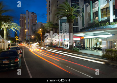 Gold Coast Highway Surfers Paradise Gold Kosten Australien Stockfoto