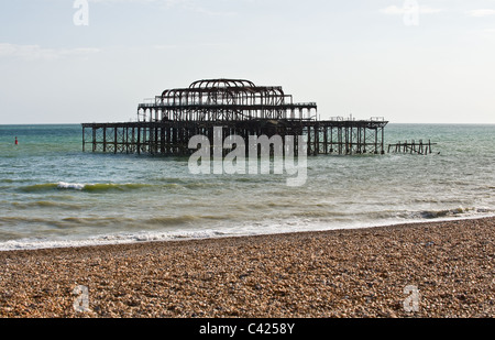 Die Überreste der West Pier in Brighton Stockfoto