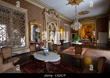 Peru, Trujillo, kolonialen Raum im El Palacio de Iturregui, Sitz des Club Central de Trujillo. Stockfoto