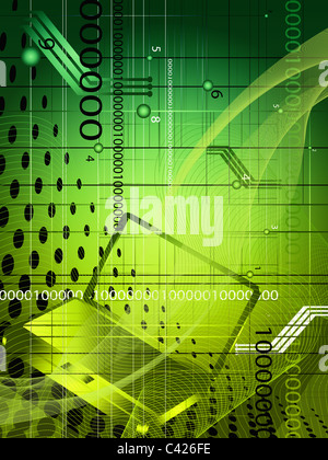 abstrakten technologischen Hintergrund Stockfoto
