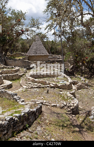 Chachapoyas, Peru Kuelap Siedlungs- und Zitadelle Bergstadt, von der Chachapoyas Kultur (900-1200 n. Chr.) gebaut. Stockfoto