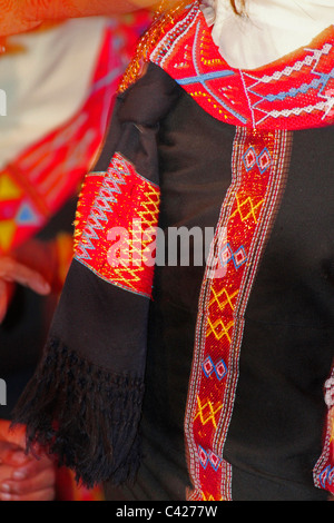 Wanchos Stämme Durchführung Tanz im Namdapha Öko-Kultur-Festival, Miao, Arunachal Pradesh, Indien Stockfoto