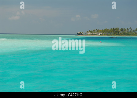 Reethi Rah, Luxus resort auf den Malediven, Indischer Ozean, stimmten die Top-Resort der Welt im Jahr 2007 Stockfoto