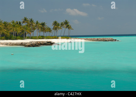 Reethi Rah, Luxus resort auf den Malediven, Indischer Ozean, stimmten die Top-Resort der Welt im Jahr 2007 Stockfoto