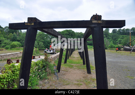 Morwellham Quay Devon England: Teil der historischen Exponate Stockfoto