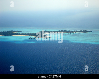 Reethi Rah, Luxus resort auf den Malediven, Indischer Ozean, stimmten die Top-Resort der Welt im Jahr 2007 Stockfoto