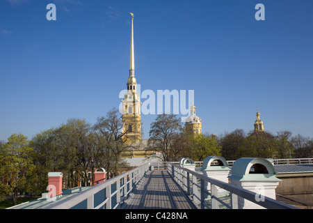 Die Peter und Paul Kathedrale in der Peter und Paul Festung. St. Petersburg, Russland Stockfoto