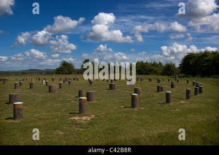 Woodhenge Wiltshire England UK Stockfoto