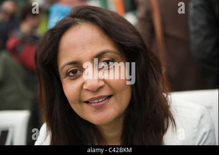 Jaishree Misra indische Autor abgebildet bei Hay Festival 2011 Stockfoto