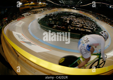 Eunmi PARK Korea Frauen individuelle Sprint Qualifikation 25. März 2011 UCI World Track Cycling Championships Apeldoorn Velodrom Stockfoto