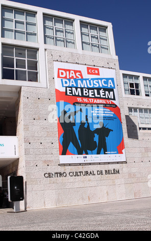 Belem von Lissabon Portugal Centro Cultural de Belém Kunst- und Kultur-Messegelände Stockfoto