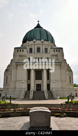 beeindruckende Jugendstil-Kirche in Wien, Österreich Stockfoto