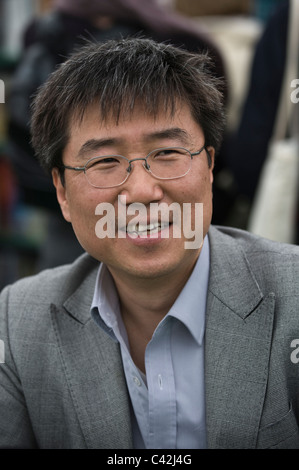 Ha-Joon Chang südkoreanischen Ökonom und Schriftsteller im Bild auf der Hay Festival 2011 Stockfoto