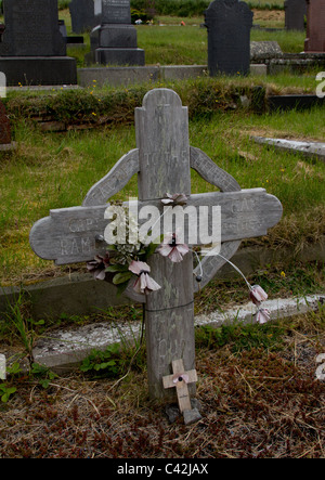 Weltkrieg ein Holzkreuz Stockfoto