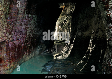 Spanien, Galicien: Höhle am Strand "Praia als Catedrais aufsuchen" Stockfoto