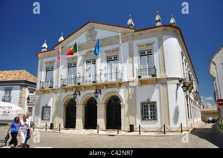 Rathaus, Largo da Se, Old Town, Faro, Region Distrikt Faro, Algarve, Portugal Stockfoto