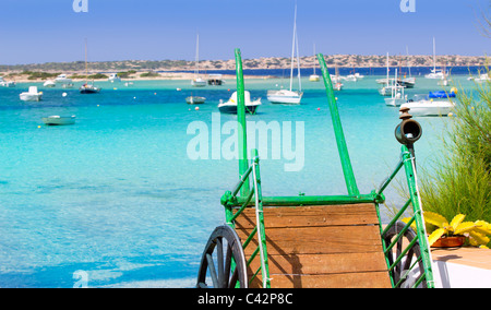 Estany des Peix in Formentera See Mittelmeer Spanien Stockfoto