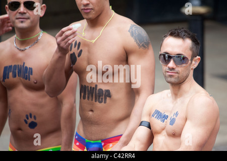 Die Parade am Birmingham Gay Pride 2011. Stockfoto