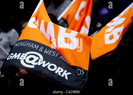 Die Parade am Birmingham Gay Pride 2011. Stockfoto