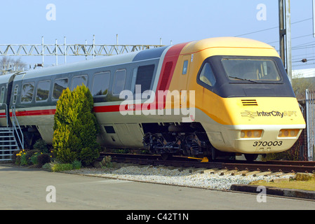 APT, Advance Passenger Train, Dampfmaschinen, Klasse 31. Crewe Heritage Centre, früher Crewe Bahnhof Alter ist ein Eisenbahn-mu Stockfoto