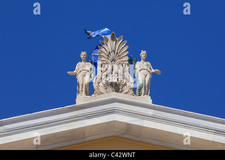 Detail des Zappeion, die Gebäude in der Nationalgarten Athens, Griechenland Stockfoto