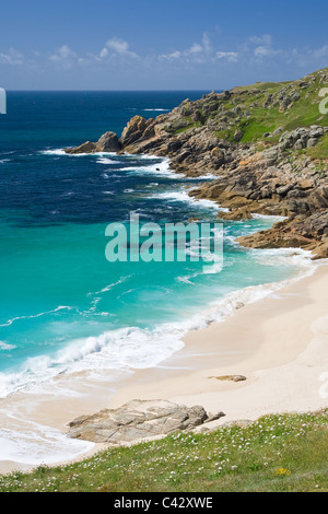 Porth Kapelle Strand, West Cornwall, England, UK Stockfoto