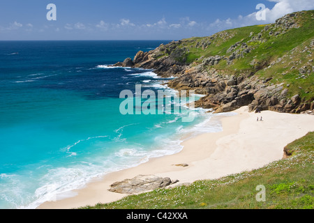 Porth Kapelle Strand, West Cornwall, England, UK Stockfoto