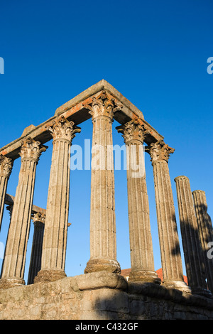 Römische Tempel / Tempel der Diana, Evora (UNESCO Weltkulturerbe), Alentejo, Portugal Stockfoto