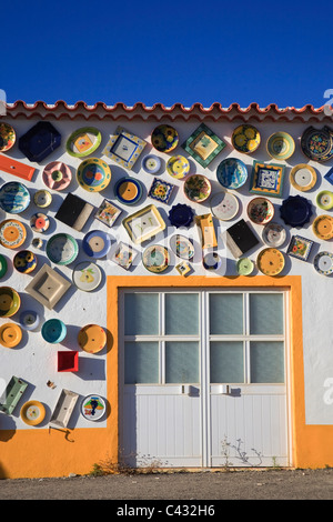 Traditionelle Hand bemalte Keramik, Sagres, Algarve, Portugal Stockfoto