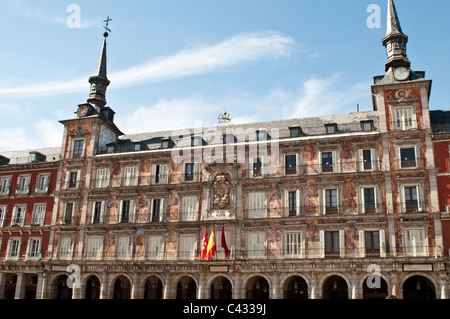 Casa De La Panaderia, Plaza Mayor, Madrid, Spanien Stockfoto