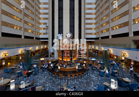 Lobby, New York Marriott Marquis Times Square in Manhattan, New York City Stockfoto