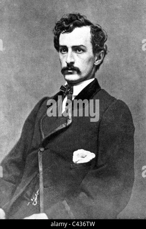 JOHN WILKES BOOTH (1838-1865) US-Schauspieler der Präsident Lincoln am 4. April 1865 ermordet Stockfoto