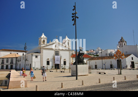 Praca da Republica, Lagos, Lagos Gemeinde, Region Distrikt Faro, Algarve, Portugal Stockfoto